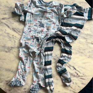 9-12 Month Boys Striped and Patterned Pajamas